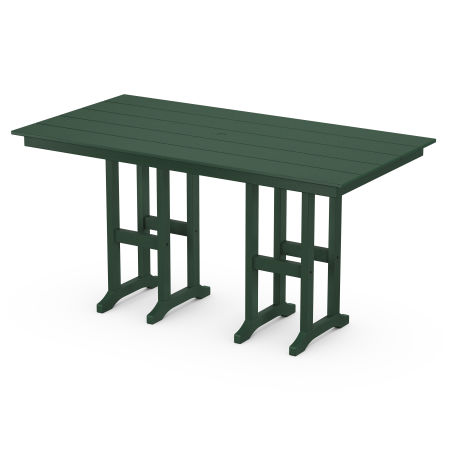 POLYWOOD Monterey Bay 37" x 72" Counter Table in Rainforest Canopy