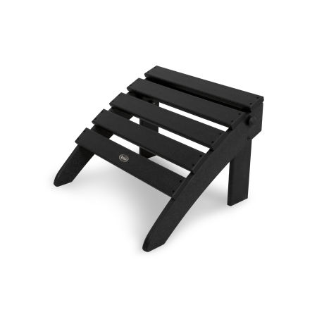 Trex Outdoor Furniture Cape Cod Folding Ottoman in Charcoal Black