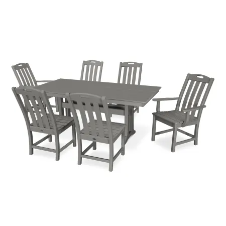 Trex Outdoor Furniture Yacht Club 7-Piece Farmhouse Dining Set in Stepping Stone