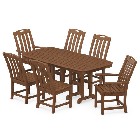 POLYWOOD Yacht Club 7-Piece Dining Set in Tree House
