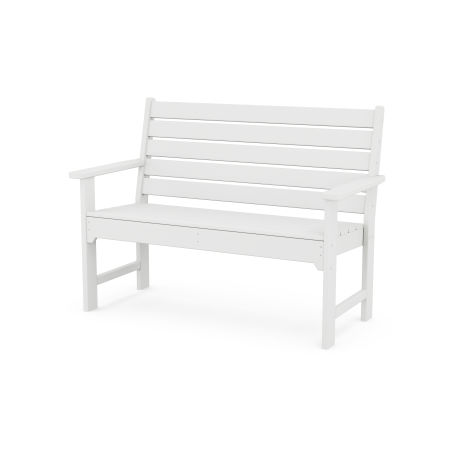 POLYWOOD Monterey Bay 48" Bench in Classic White