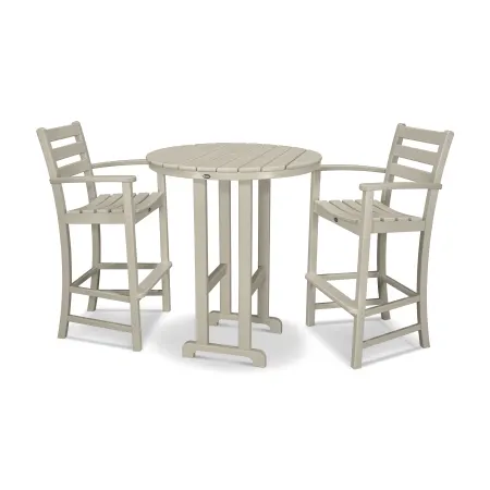 Trex Outdoor Furniture Monterey Bay 3-Piece Round Bar Set