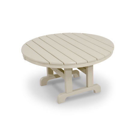 Trex Outdoor Furniture Cape Cod Round 36" Conversation Table in Sand Castle