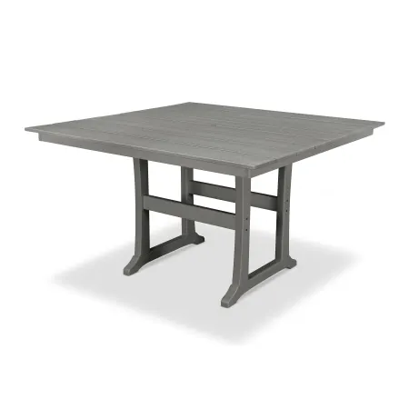 Trex Outdoor Furniture Farmhouse 59" Counter Table in Stepping Stone