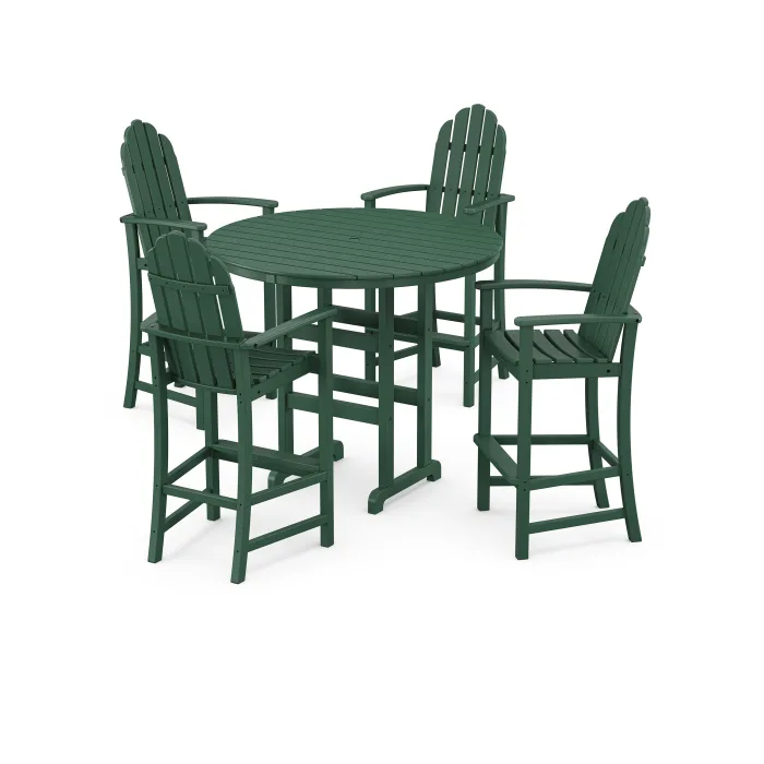 Trex Outdoor Furniture Cape Cod 5-Piece Round Bar Set