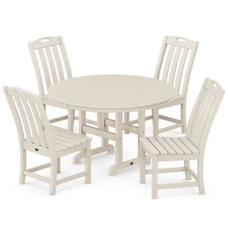 Trex Outdoor Furniture Yacht Club 5-Piece Round Side Chair Dining Set