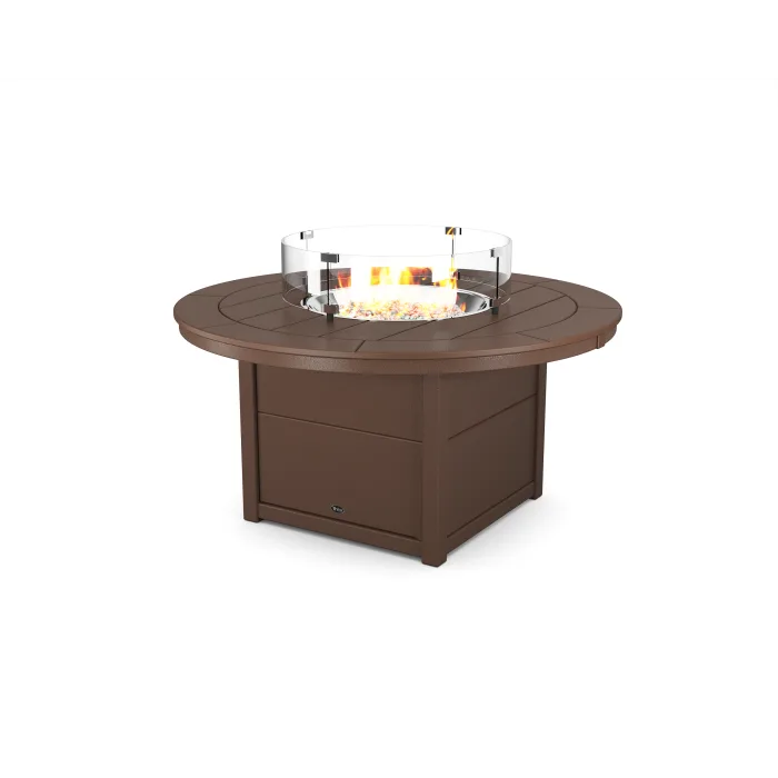 POLYWOOD Trex Round 48” Fire Pit Table