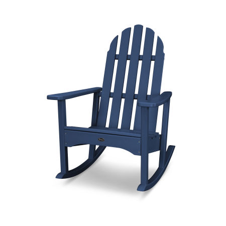 POLYWOOD Cape Cod Adirondack Rocking Chair in Navy
