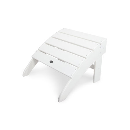 Trex Outdoor Furniture Yacht Club Ottoman in Classic White