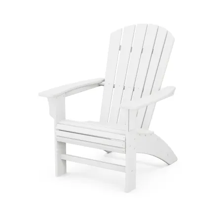 Trex Outdoor Furniture Yacht Club Curveback Adirondack Chair in Classic White