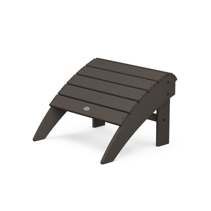 Vineyard Curveback Adirondack Ottoman in Vintage Finish
