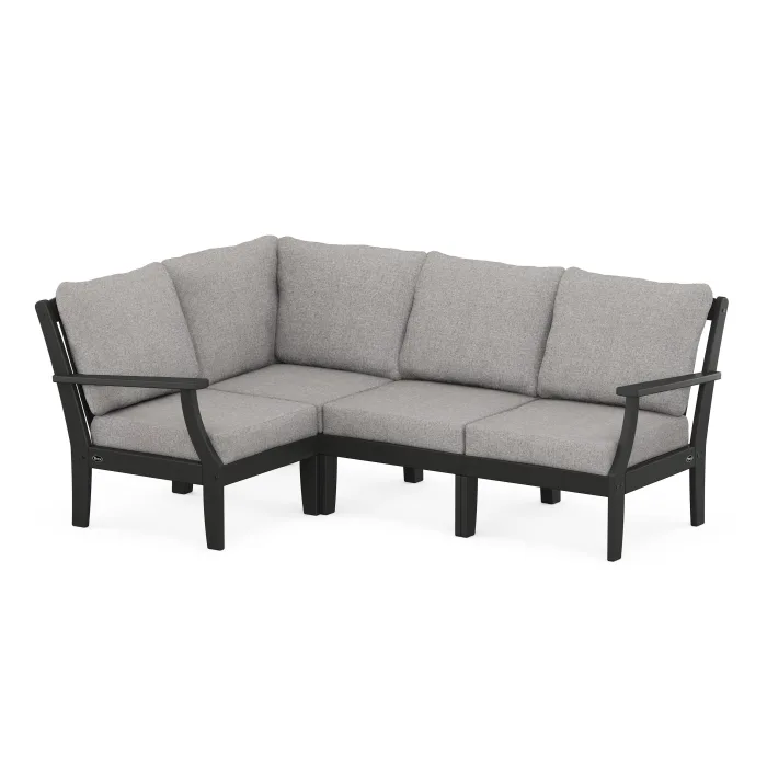 POLYWOOD Yacht Club Modular 4-Piece Deep Seating Set