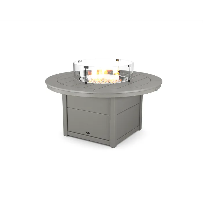 POLYWOOD Trex Round 48” Fire Pit Table