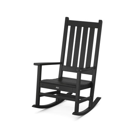 Trex Outdoor Furniture Cape Cod Porch Rocking Chair in Charcoal Black