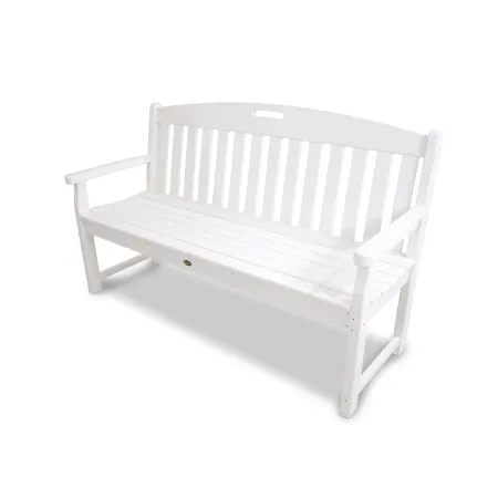 Trex Outdoor Furniture Yacht Club 60" Bench in Classic White