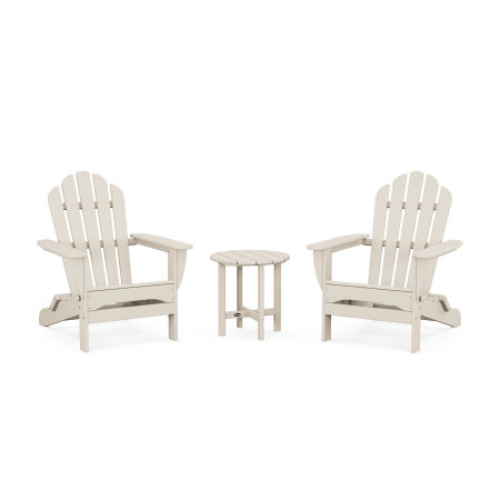 Trex Outdoor Furniture 3-Piece Monterey Bay Folding Adirondack Set