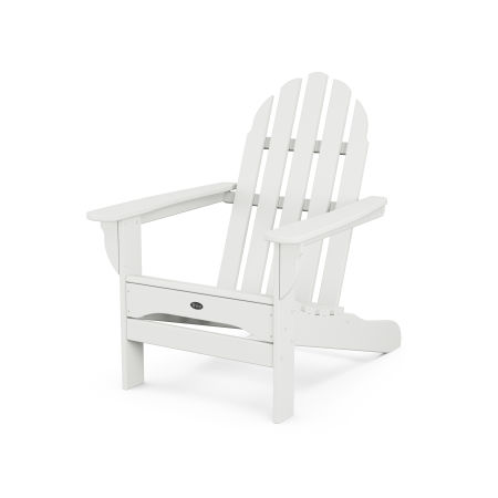 Trex Outdoor Furniture Cape Cod Adirondack Chair in Classic White