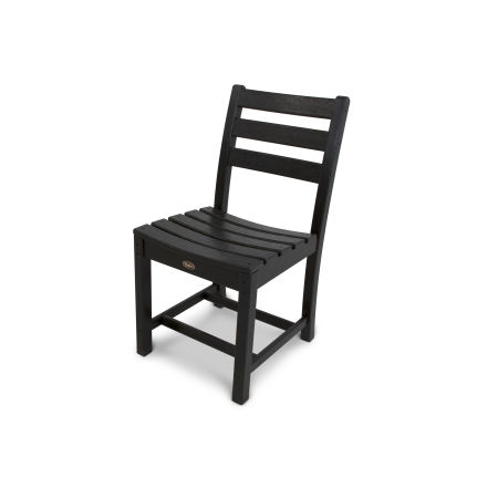 Trex Outdoor Furniture Monterey Bay Dining Side Chair in Charcoal Black