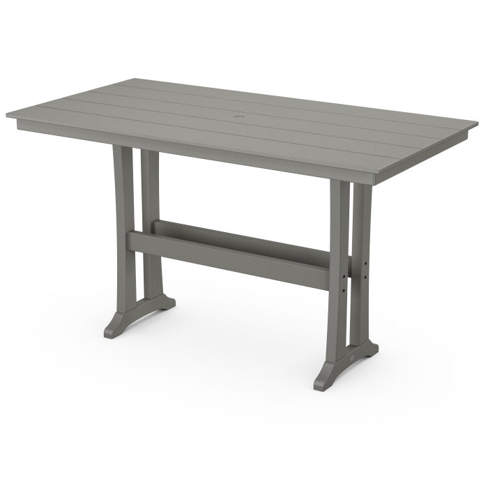 Farmhouse Trestle 37" x 72" Bar Table
