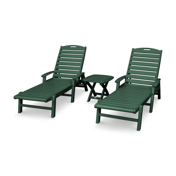 Trex Outdoor Furniture Yacht Club 3-Piece Chaise Set