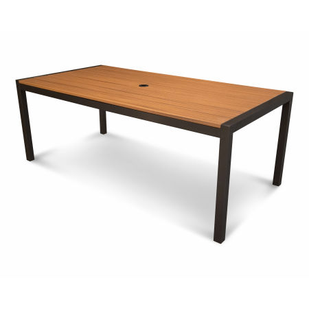 Outdoor Composite Tables Trex Furniture Harvest 39 X 78 Dining Table