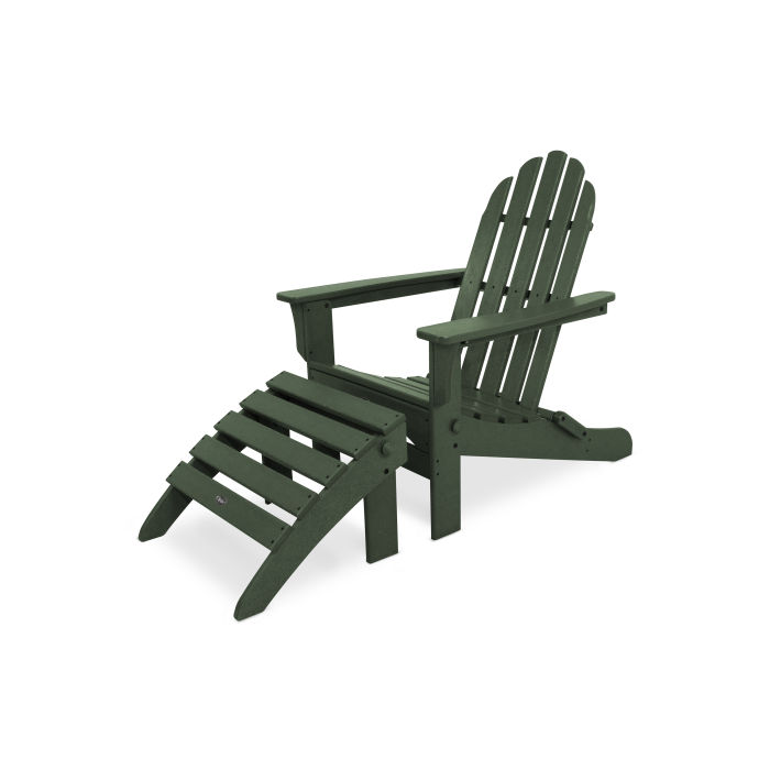 Trex Outdoor Furniture Cape Cod 2-Piece Folding Adirondack Seating Set