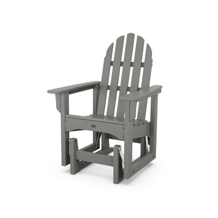 Trex Outdoor Furniture Cape Cod Adirondack Glider Chair in Stepping Stone
