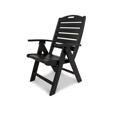 Trex Outdoor Furniture Yacht Club Highback Chair in Charcoal Black