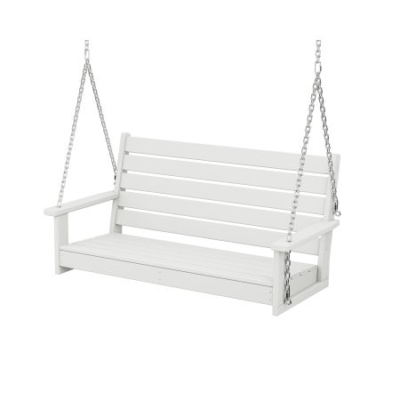 POLYWOOD Monterey Bay 48” Swing in Classic White