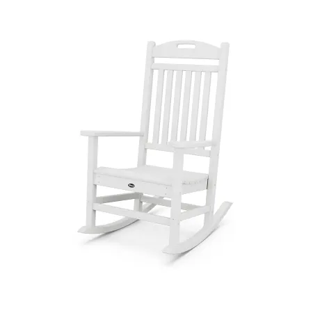 Trex Outdoor Furniture Yacht Club Rocking Chair in Classic White