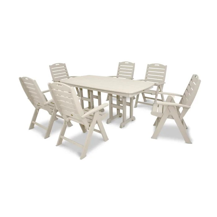 Trex Outdoor Furniture Yacht Club Highback 7-Piece Dining Set