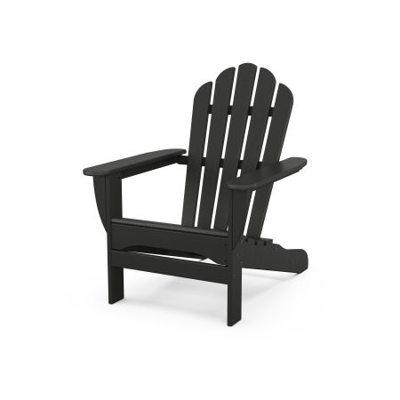 POLYWOOD Monterey Bay Adirondack Chair in Charcoal Black